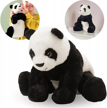 plyšák KRAMIG Plyšák/plyšová hračka bílo-černá panda 30 cm