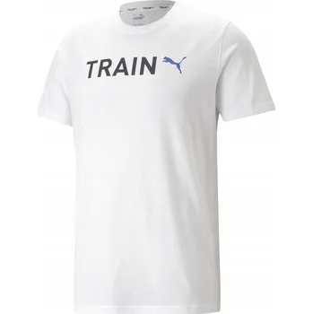 Pánské tréninkové tričko PUMA Graphic Tee Training bílé XS
