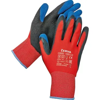 Pracovní rukavice VANELLUS FH rukavice máč. v latex červená 9