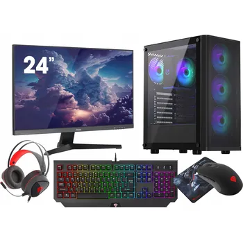 Stolní počítač VIST PC ARGB VENTUM Ryzen 7 5700G 32GB SSD 1TB nVme WIFI G-Master 24" W11