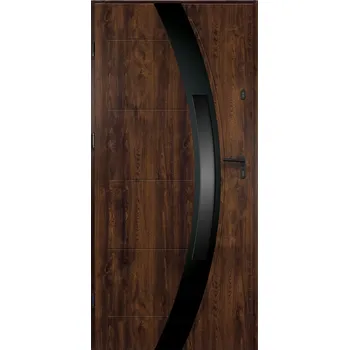Vchodové dveře Vchodové dveře venkovní 90cm levé ořech 55mm OTEVÍRACÍ VEN