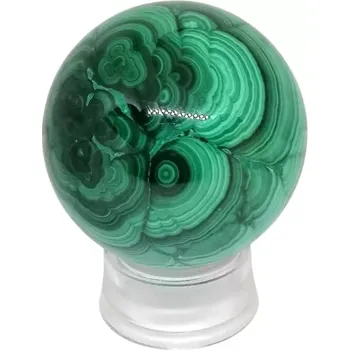 Exkluzivní malachitová koule 4,5 cm, 224 g v AA kvalitě