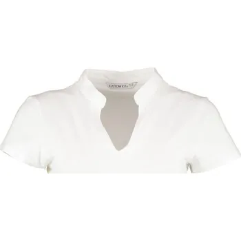 Pracovní oblečení Kustom Kit Tričko Top KK 770 s mandarin límečkem, krátký rukáv, dámské COT430770001w2-white Bílá 8-10