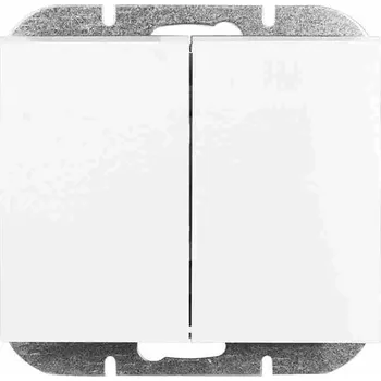 vypínač Dvojitý vypínač pod omítku Abex bílý WP2O