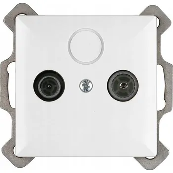 Elektrická zásuvka Anténní zásuvka nástěnná Abex bílá