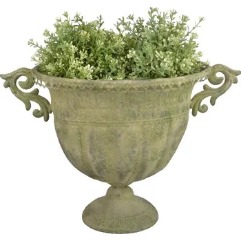 Váza Váza francouzská AGED METAL, vysoká, kov, zelená patina, 45x30x32cm (DOPRODEJ)|Esschert Design