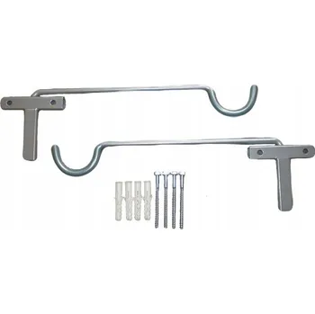 Věšák Nástěnný držák na kolo Obramet 30 kg šedý