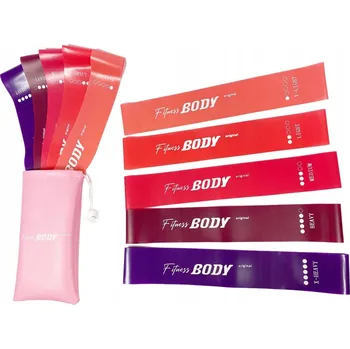 Posilovací guma Moose Sports 0,5-20 kg, 5 ks