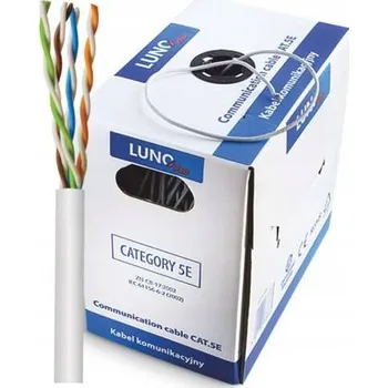 Síťový kabel POČÍTAČOVÝ KABEL KROUCENÁ DVOULINKA UTP 4P KAT. 5E 1m