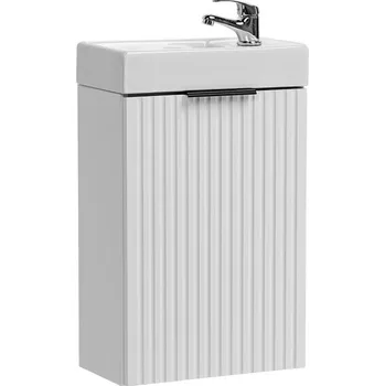 Policová skříň Závěsná skříňka Casad Vedea se zápustným umyvadlem 40 cm bílá