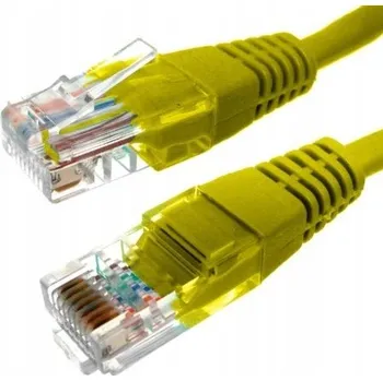 Síťový kabel Patch kabel BOWI U/UTP 5e RJ45 / RJ45 1,5 m žlutý