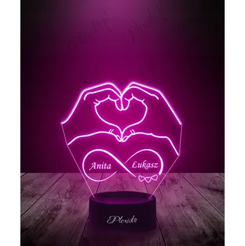 Lampička Plexido vícebarevná Noční lampa