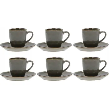 ROSE&TULIPANI CONCERTO GRIGIO TORTORA Sada 6 šálků na espresso 90 ml