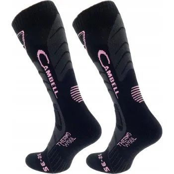 Dámské ponožky PONOŽKY THERMO WOOL S KAŠMÍREM A KRÁLIČÍ KOŽEŠINOU 32-34 Cambell