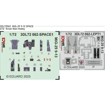 Plastikový model Eduard 1/72 MiG-29 9-13 SPACE (GREAT WALL HOBBY)