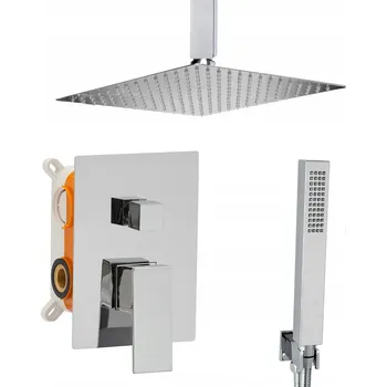 Vodovodní baterie Podomítková sprchová baterie Sannit Silver, stříbrná