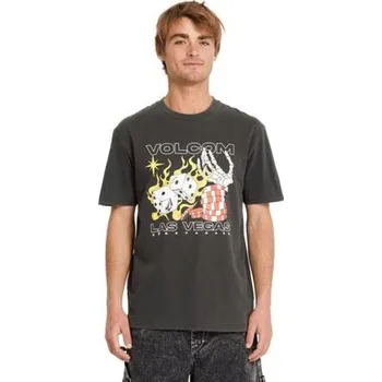 Pánské tričko Volcom pánské tričko Pass Line Pw Black | Černá | Velikost XL