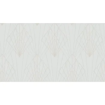 Tapeta Tapeta na zeď bílá zlatá stříbro neobvyklá geometrie vlies