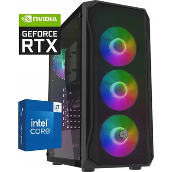 Stolní počítač POČÍTAČ CORE I7 RTX 4060 32GB 512GB SSD WINDOWS 10 Wi-Fi RGB