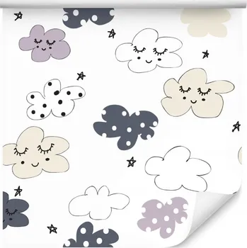 Tapeta Tapeta pro děti - Hvězdičky a obláčky /1260679483