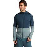 Pánská merino mikina ICEBREAKER Mens 200 Realfleece Descender LS Zip Hoodie, Abyss/Blue Ash velikost: M