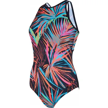 Dámské plavky Dámské jednodílné plavky Zoggs Maya Hi Crossback s potiskem Maya, velikost 32