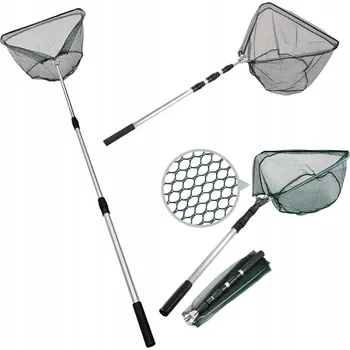 Podběrák TELESKOPICKÝ RYBÁŘSKÝ PODBĚRÁK - 3dílný, délka 150 cm