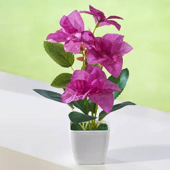 umělá květina 3Pagen Maceška v květináči růžová Výška 19 cm