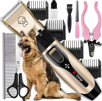 Kosmetika pro psa PROFESIONÁLNÍ STŘÍHACÍ STROJEK NA PSY ZVÍŘATA SADA XL TRIMMER
