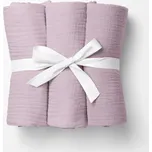 Mušelínová plena/dečka Nature MSN-021 Bledě fialová - ZVÝHODNĚNÁ SADA 3 KS 120x120 cm - Sada 3 ks