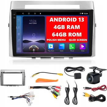 Autorádio Autorádio DVRMEDIA TOYOTA COROLLA VERSO Android 13 4G/64G 2-DIN