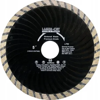 Řezný kotouč LASER-CUT L00127 - Diamantový kotouč celoobvodový 125 x 22,23 x 7mm LTW