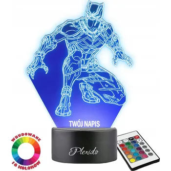 Lampička Noční lampa Plexido vícebarevná