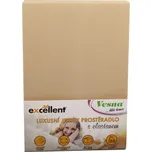 Vesna Luxusní prostěradlo JERSEY EXCLUSIVE s elastanem béžové 180x200x35 cm