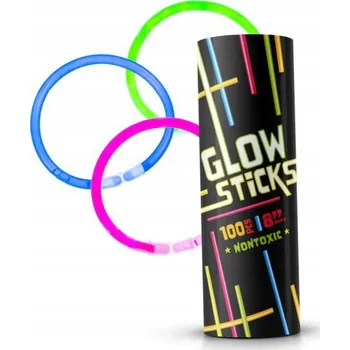Náramek Fluorescenční náramek Party Deco, vícebarevný, plastový, 100 ks