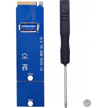 Adaptér M.2 NVMe Key M na PCI-e x1 pro disk