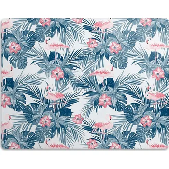 Miska pro psa Podložka do misky pro psa kočku Plameňák a tečky, 90x60