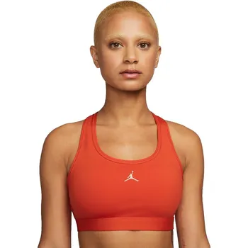 Podprsenka Dámská sportovní podprsenka s výztuží Nike W J SPT JUMPMAN BRA W červená FB6872-633 - S | UK 14 | US 15