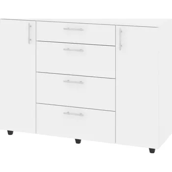 Komoda Slevadoma Komoda-2+4 MILANA Barva: Bílá