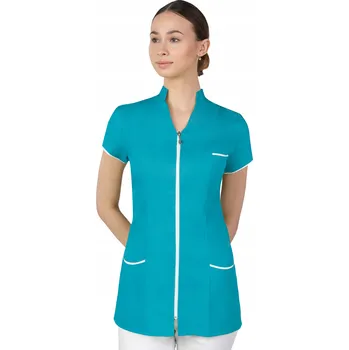 Dámské sako 38 DÁMSKÝ ZDRAVOTNICKÝ BLEJZR halenka na zip KOSMETICKÝ PLÁŠŤ 308