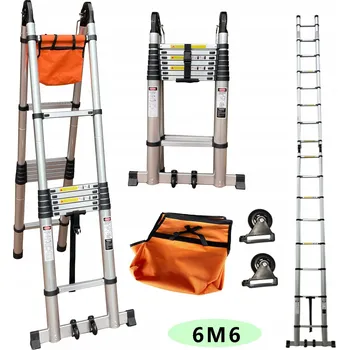Žebřík Žebřík 6,6 m hliníkový 8 stupňů do 150 kg