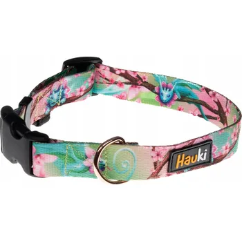 Obojek pro psa OBROŽA PRO PSA S KVĚTOUĆÍMI TŘEŠNĚMI. POLSKÁ VÝROBA! Velikost M