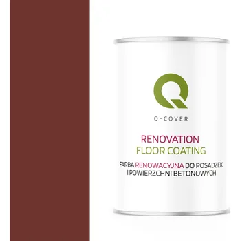 barva na zeď Akrylová Barva na betonu Q-COVER 1 l RAL3009 POLOMATNÁ PRO NÁTĚR BETONOVÝCH POVRCHŮ polomatná