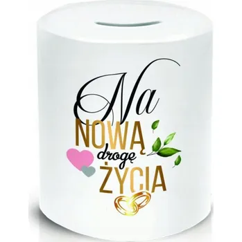 Pokladnička Svatební pokladnička válec Na novou cestu životem SVATEBNÍ HOSTINA