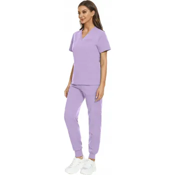 DÁMSKÝ ZDRAVOTNICKÝ KOMPLET SCRUB UNIFORM MODEL CARE, BARVA LEVANDULOVÁ, VELIKOST L