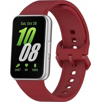 Pouzdro na mobilní telefon Silikonový Řemínek Náhradní pro Samsung Galaxy FIT 3 / SM-R390 / Červený