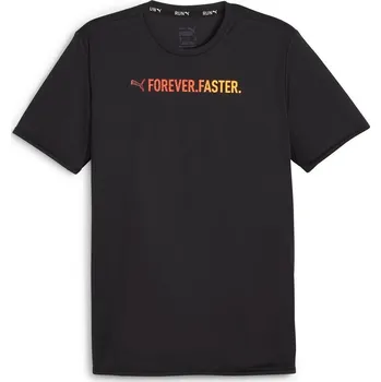 Pánské tričko Pánské funkční tričko s krátkým rukávem Puma RUN FAVORITE SS GRAPHIC TEE černé 525003-51 - M | UK 4 | US 6,5