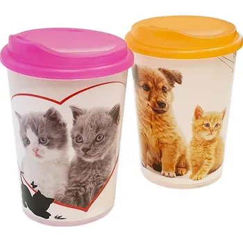 Kelímek PH 250ml s víčkem, pítko MAZLÍČCI mix dekorů