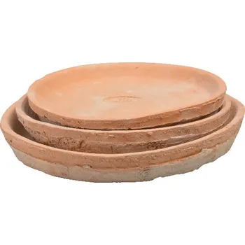 Zahrada Miska pod květináč Robert&Stevens Potters, SINCE 1875, terakota, pr. 19cm, set 3ks|Esschert Design