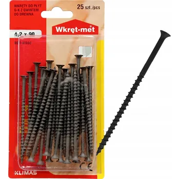 Vrták Šrouby do dřeva Wkręt-Met 4,2 x 90 mm, 25 ks